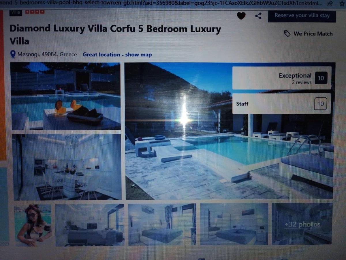 Diamond Luxury Villa Corfu Kato Spilaion Exterior photo
